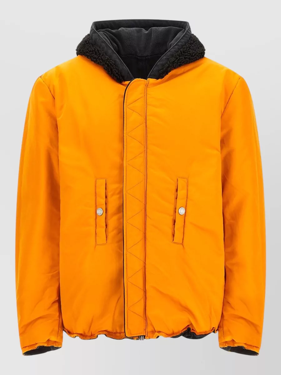Purple Reversible Padded Bomber Jacket