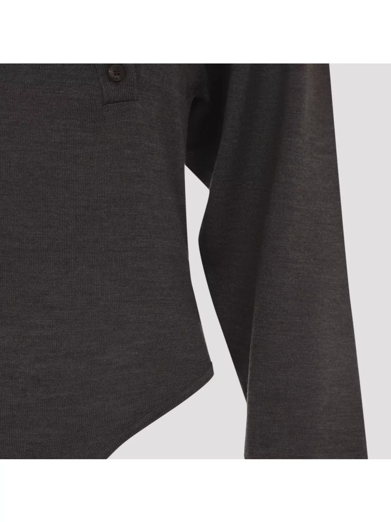 Jacquemus Merino Wool Blend Fitted Bodysuit In Brown