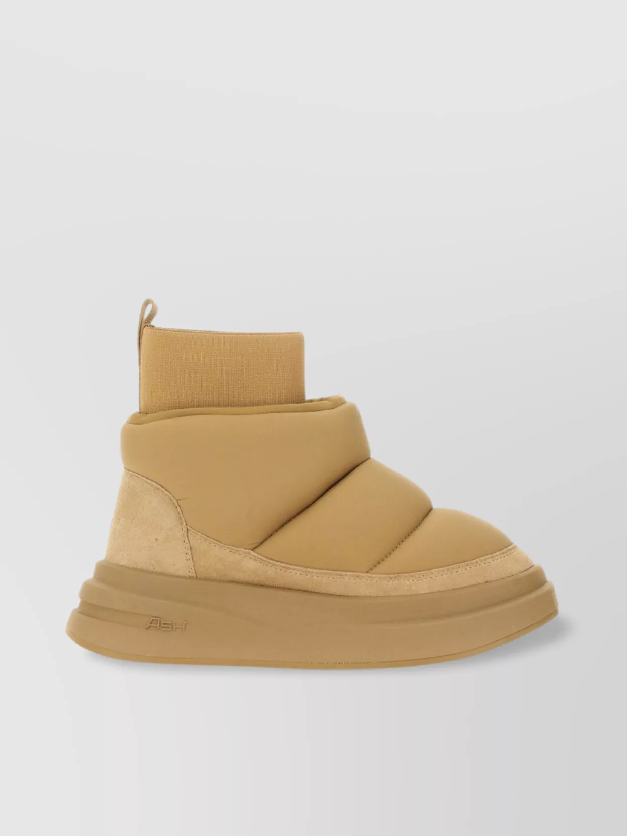 Ash Short Ankle Boots With Pull Tab And Ribbed Sole