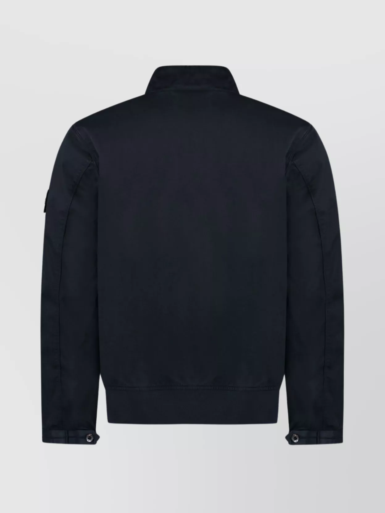 Stone Island Cotton Jacket With Zip And Pockets