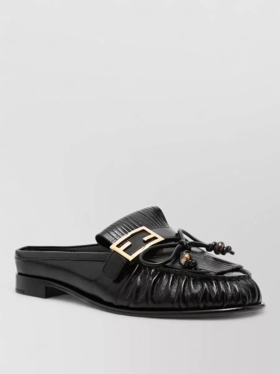 Fendi leather loafers