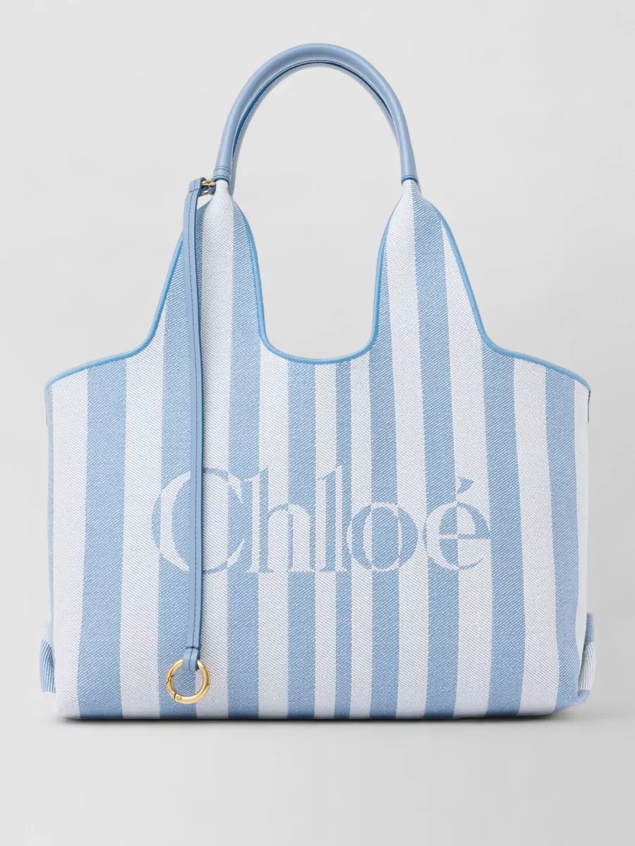 Chloé woody fabric beach bag
