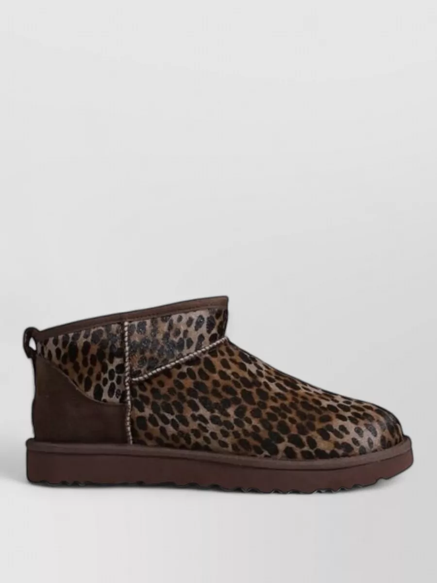 Ugg Leather Ankle Slippers