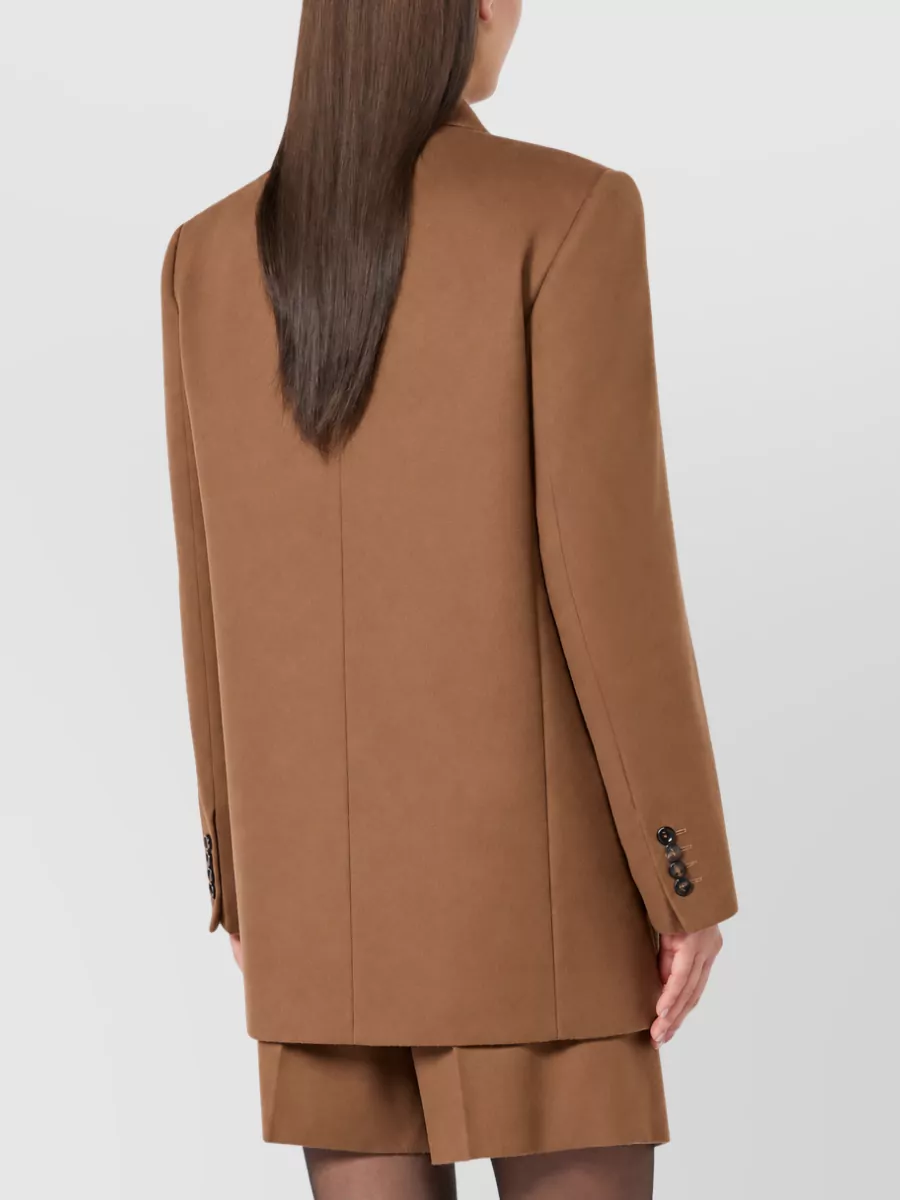 S Max Mara Virgin Wool Double-Breasted Blazer