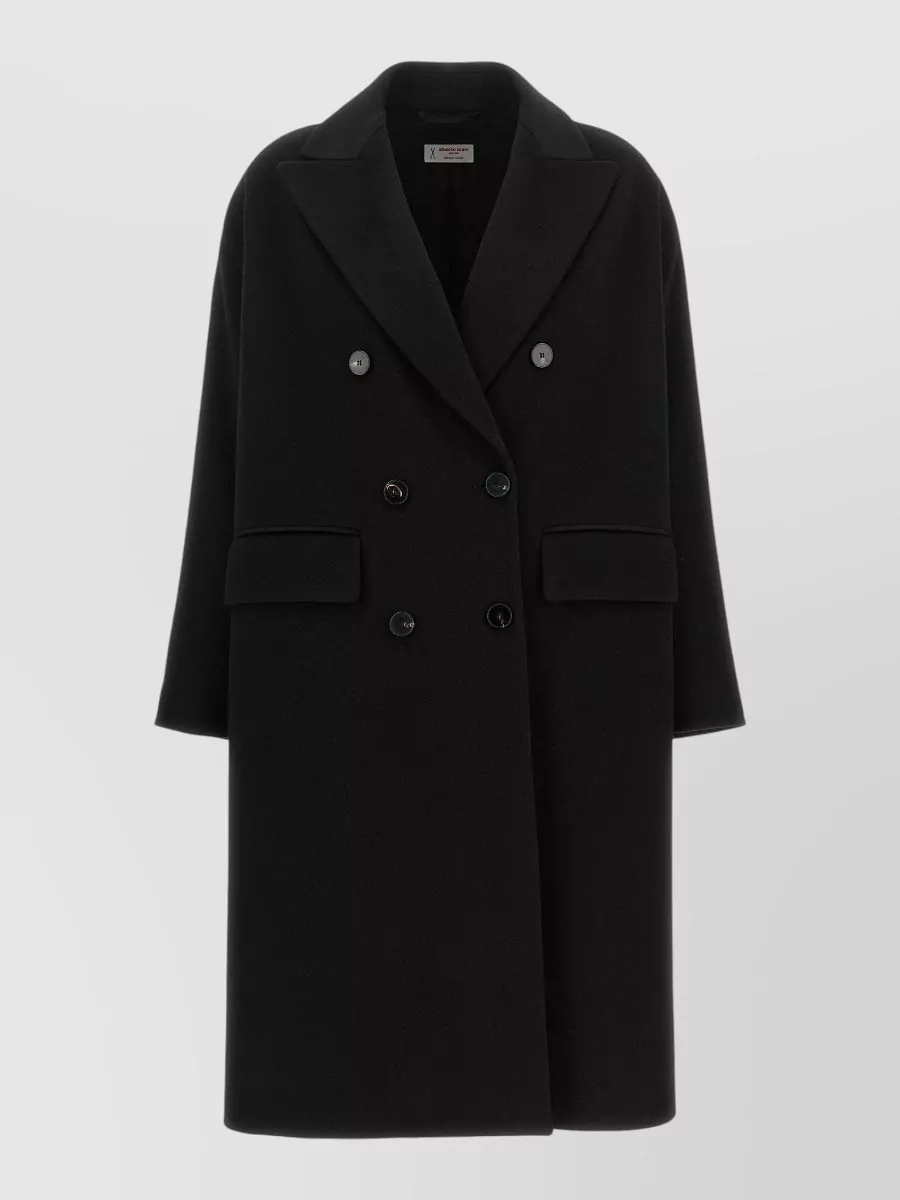 Alberto Biani Wool oversized double-breasted coat