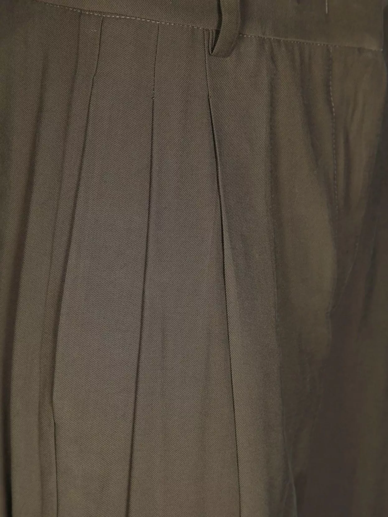 The Andamane Low Rise Maxi Flared Pants With Pleated Front