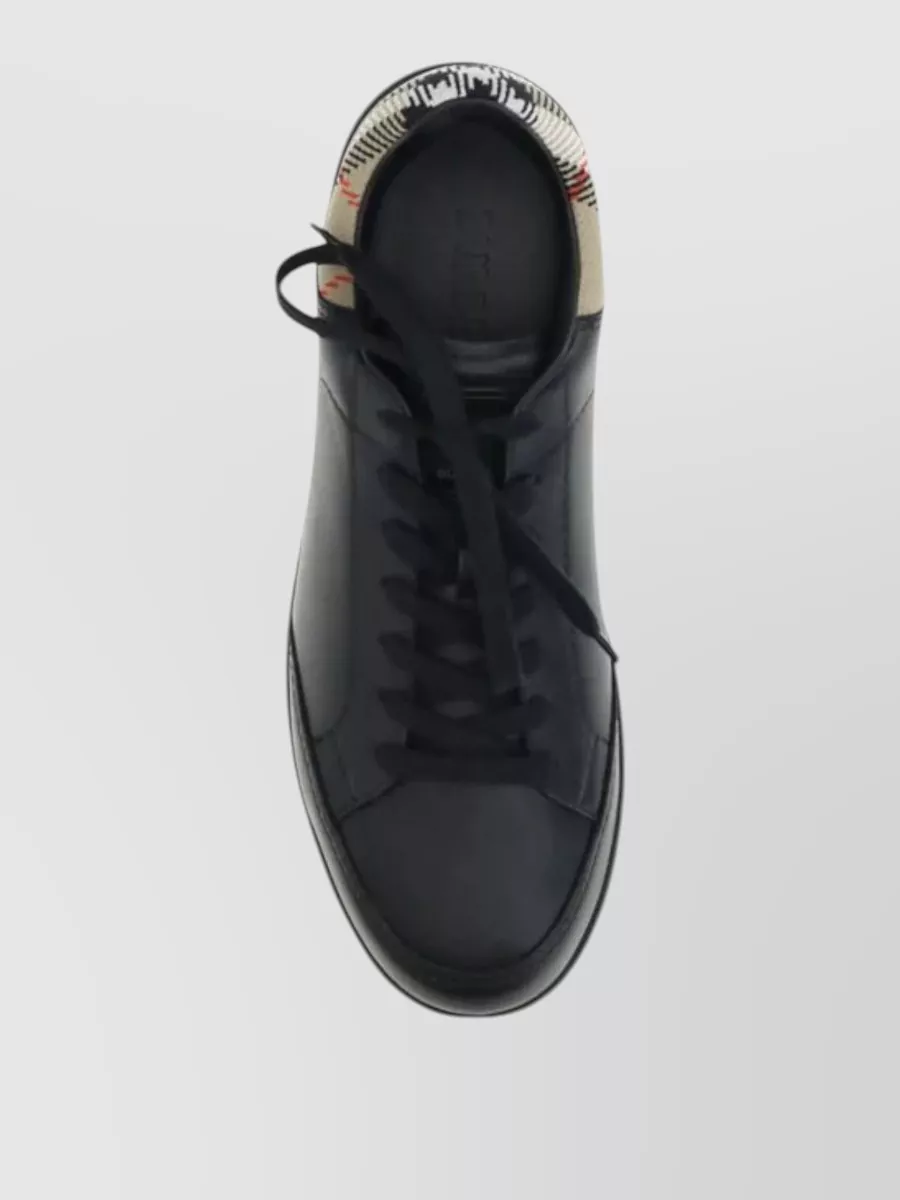 Burberry Leather Low-Top Sneakers