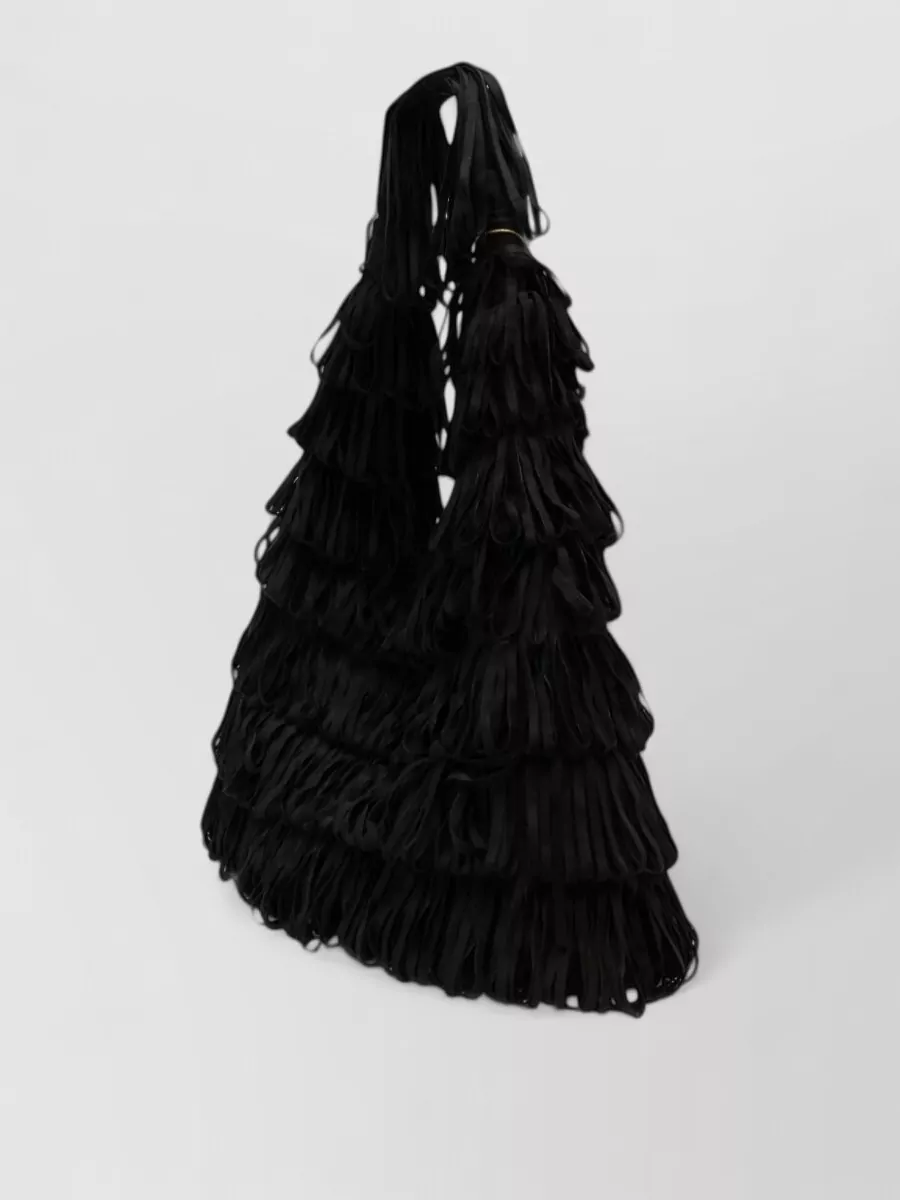 La Milanesa Fringed Shoulder Bag