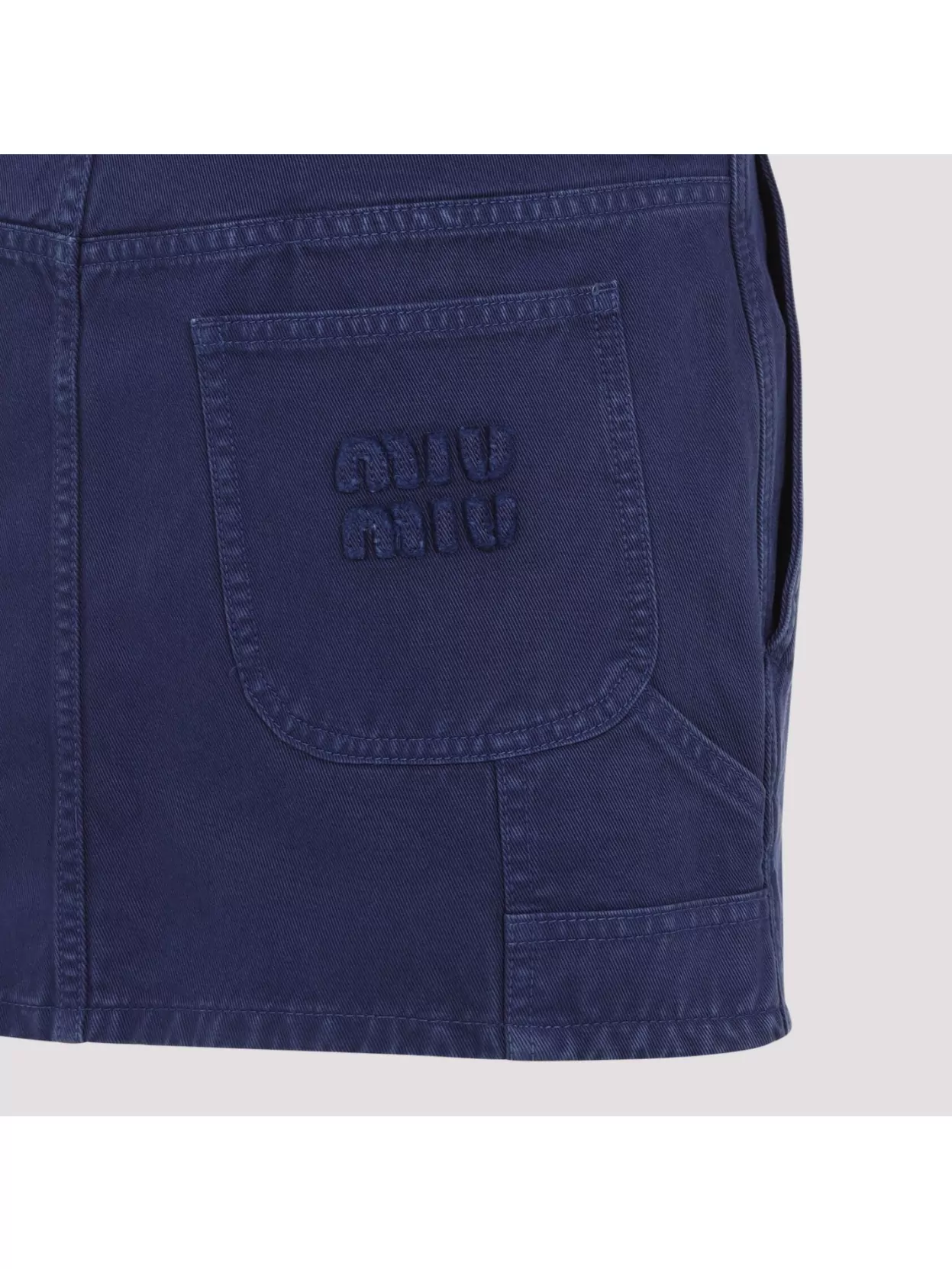 Miu Miu Mini Skirt In Blue