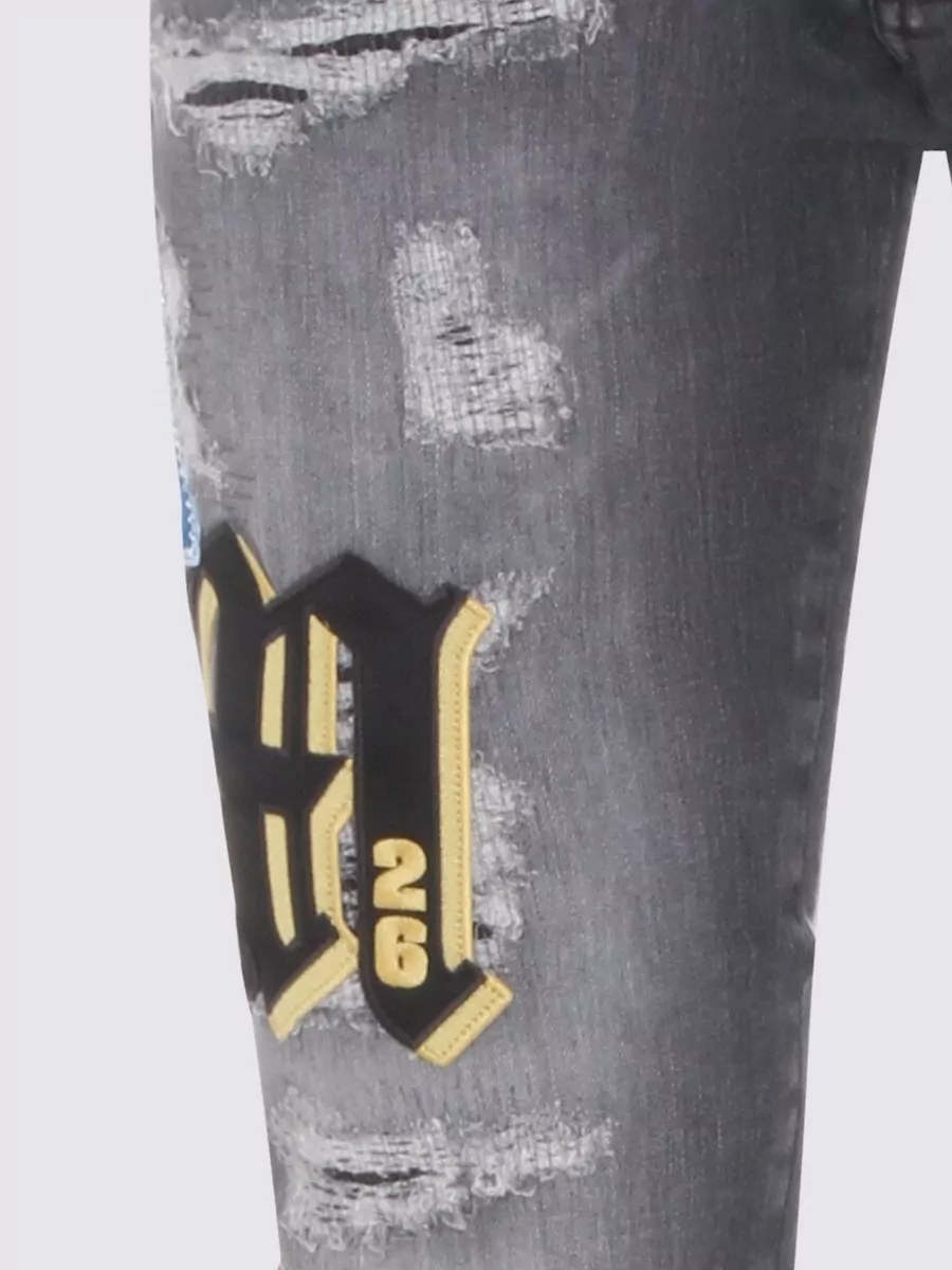 Amiri Straight Trousers Belt Loops Five Pocket Design