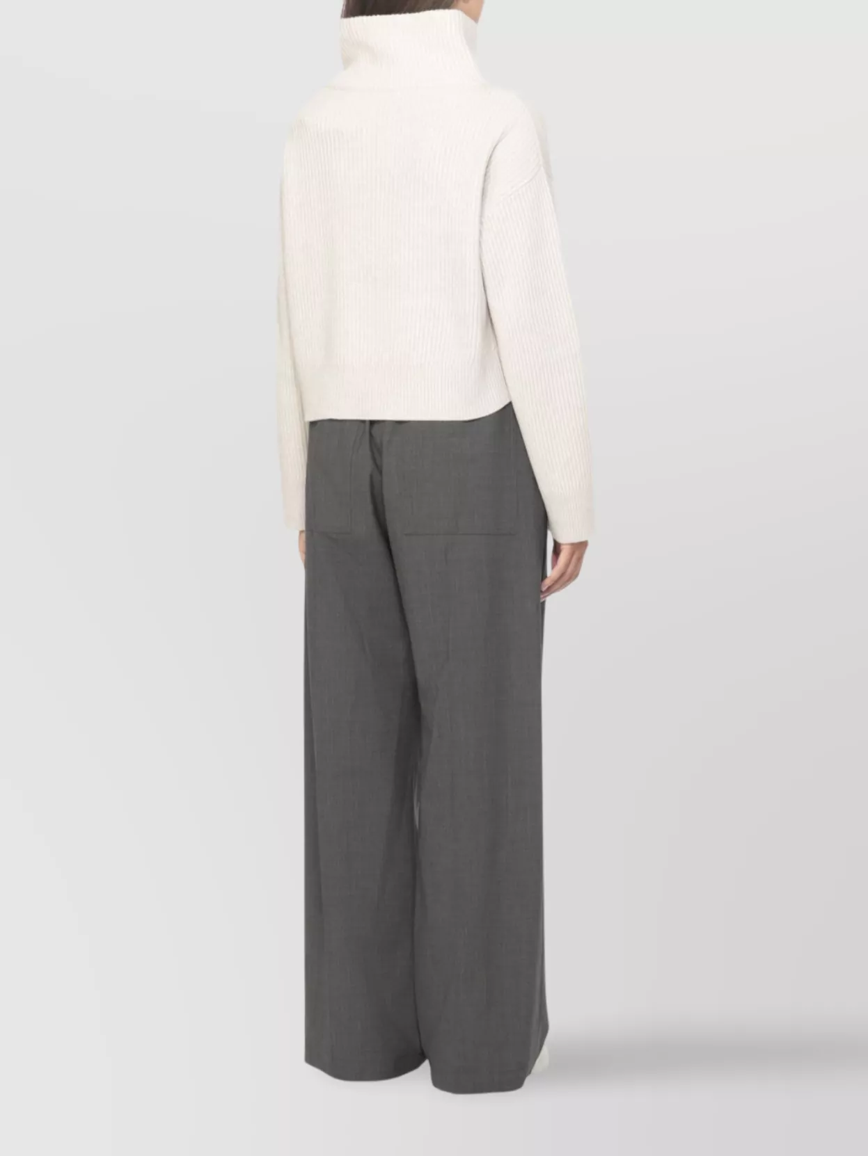 Brunello Cucinelli Wool And Cashmere Sweater With Button Detail
