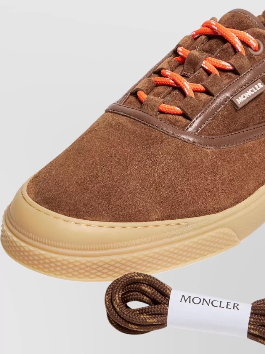 Moncler Suede Low-Top Sneakers
