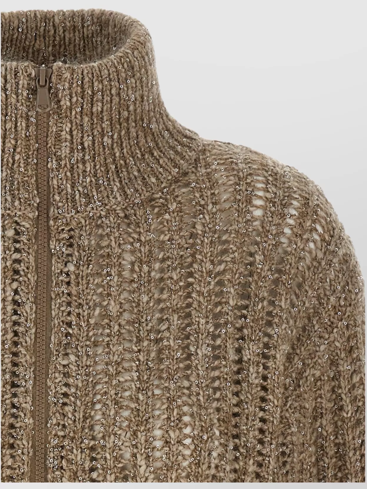 Brunello Cucinelli 'Cozy Sparkling Mesh' Cardigan