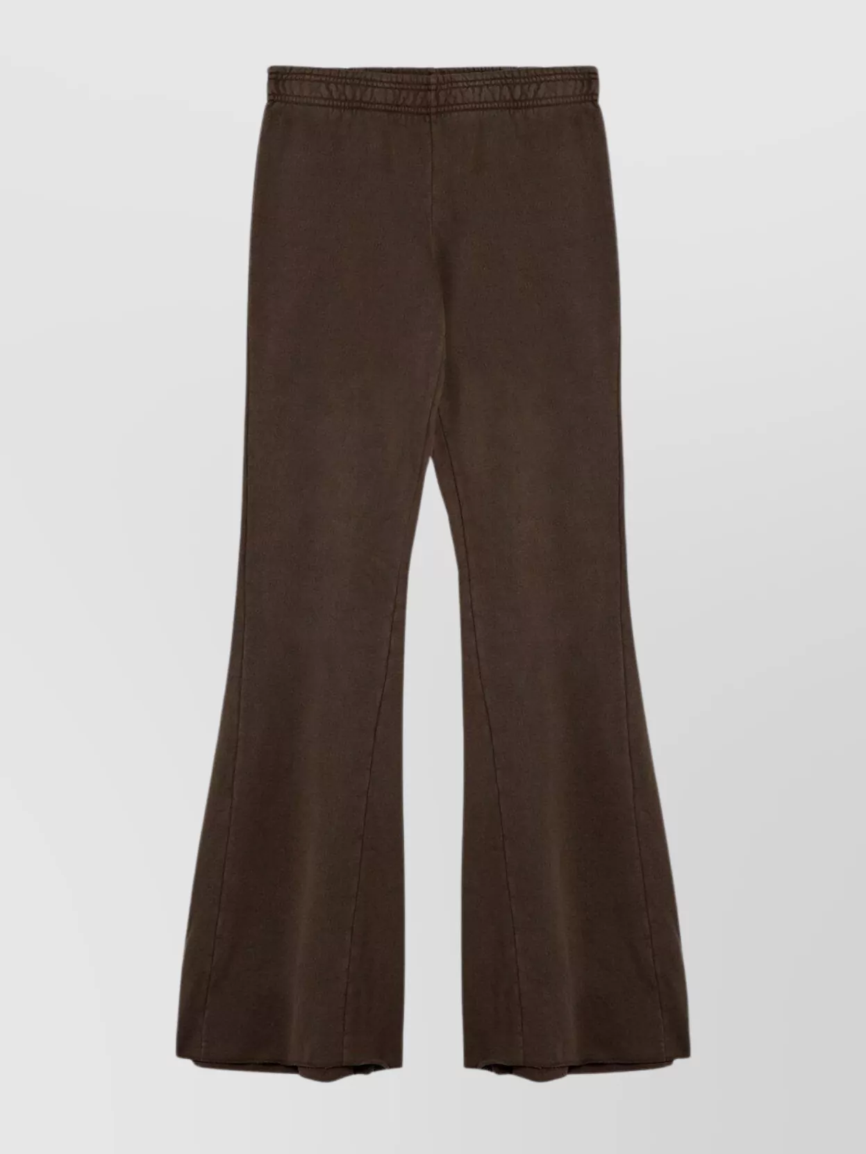 Entire Studios Flared Trousers With Back Pocket And Elastic Waistband In Brown