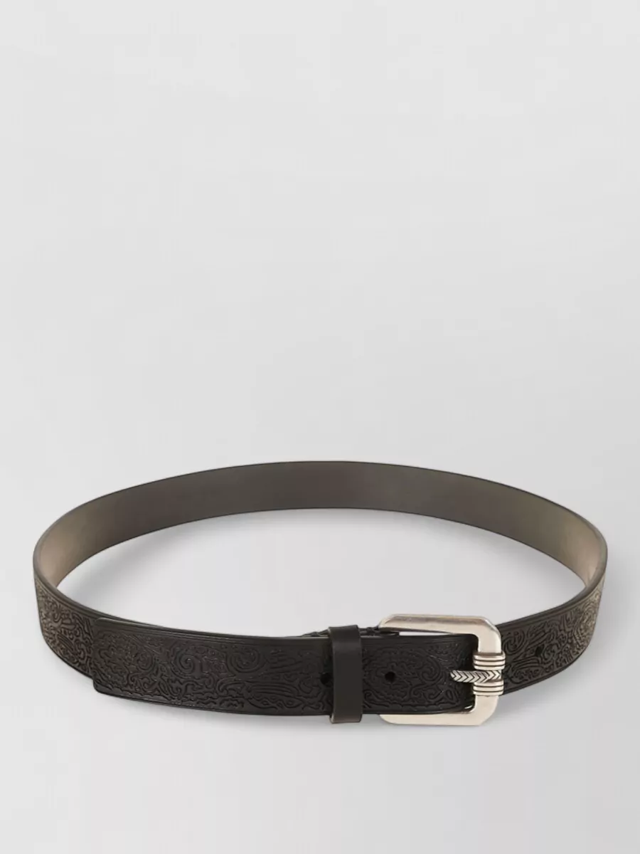 Etro embossed leather belt
