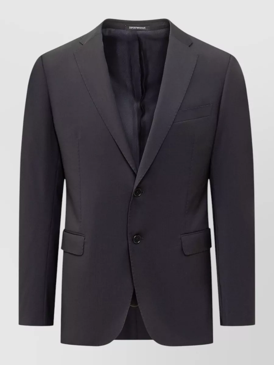Emporio Armani Virgin wool single-breasted coat
