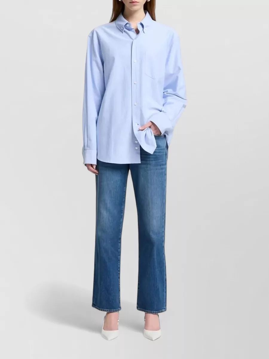 7 For All Mankind Calie Straight Leg Explorer Denim Trousers