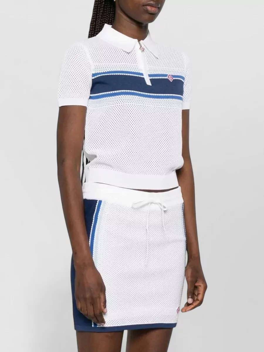 Casablanca Striped Fitted Skirt