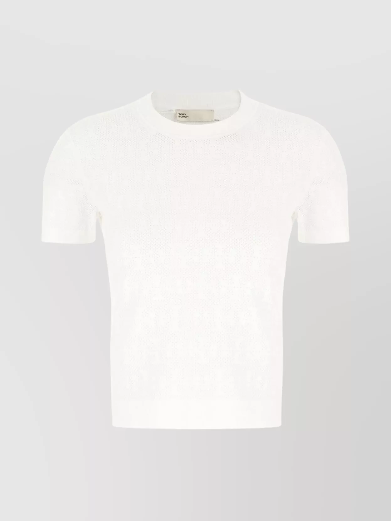 Tory Burch ribbed monogram t-shirt