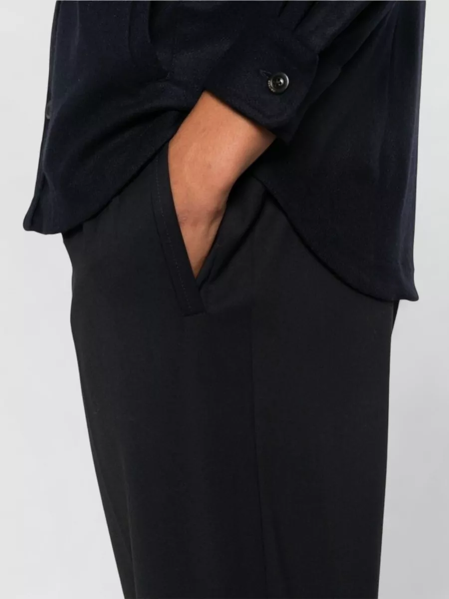 Zegna Tapered Trousers With Elastic Waistband And Pockets