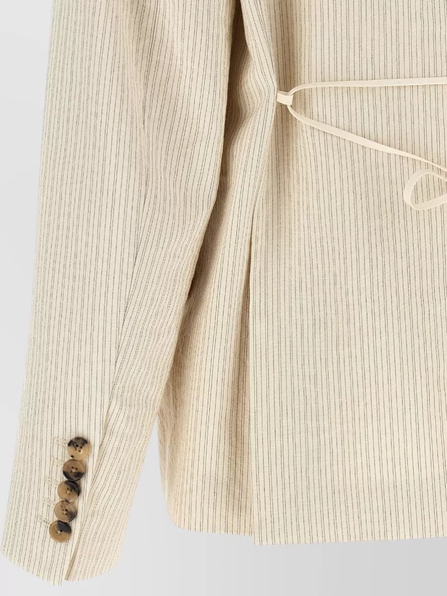 Dries Van Noten Striped Double-Breasted Blazer
