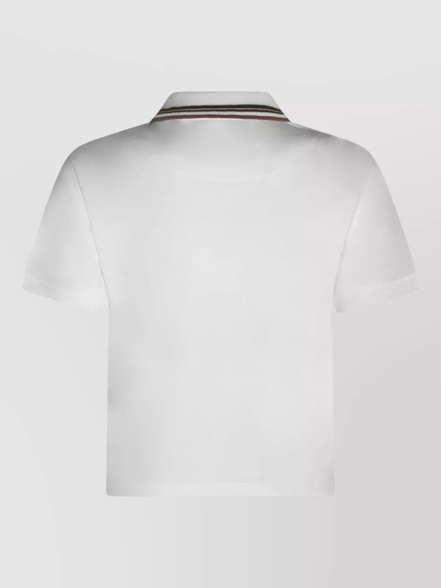 Vivienne Westwood Polo Shirt Short Sleeves Ribbed Striped Collar