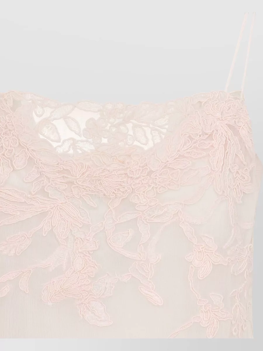 Ermanno Scervino Silk Embroidered Mini Dress