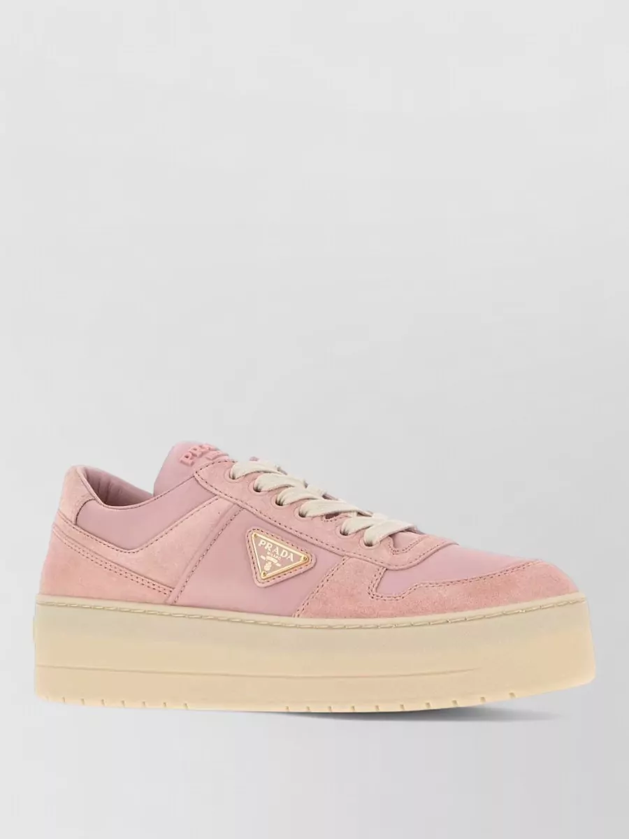 Prada fabric low-top sneakers