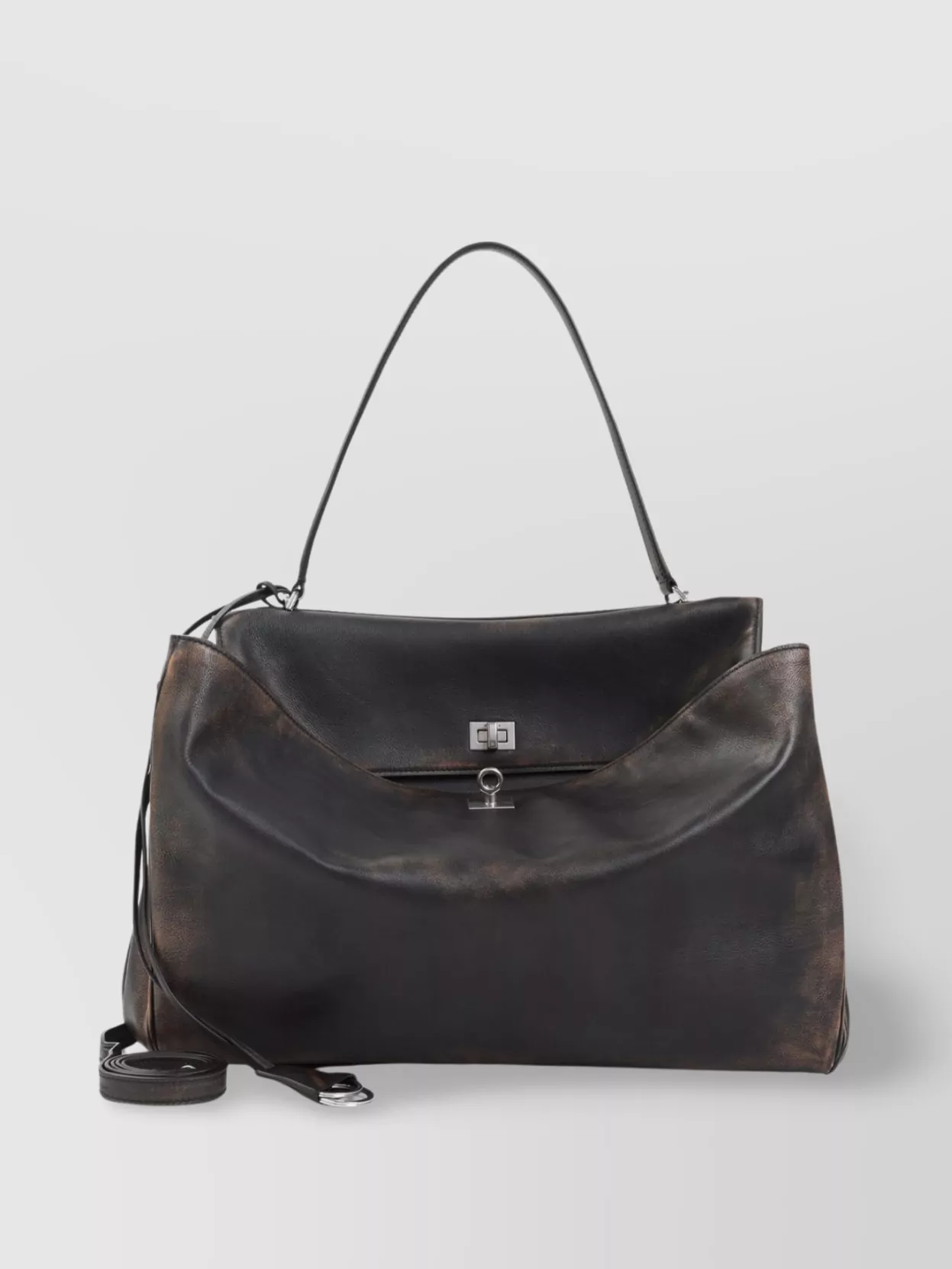 バレンシアガ Balenciaga Rodeo Handle L Top Bag Balenciaga Rodeo Top Handle Bag in Black | FWRD