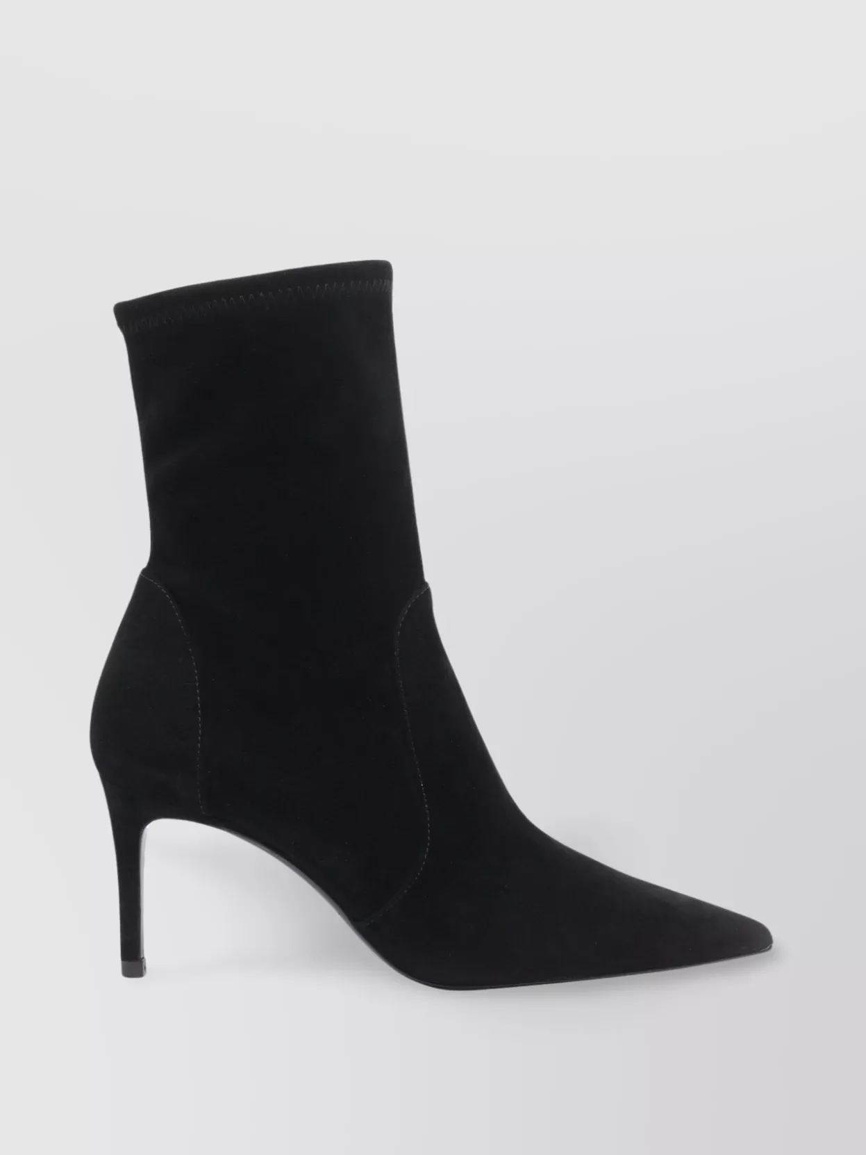 Stuart Weitzman Elasticized Pointed Toe Stiletto Heel Ankle Boots
