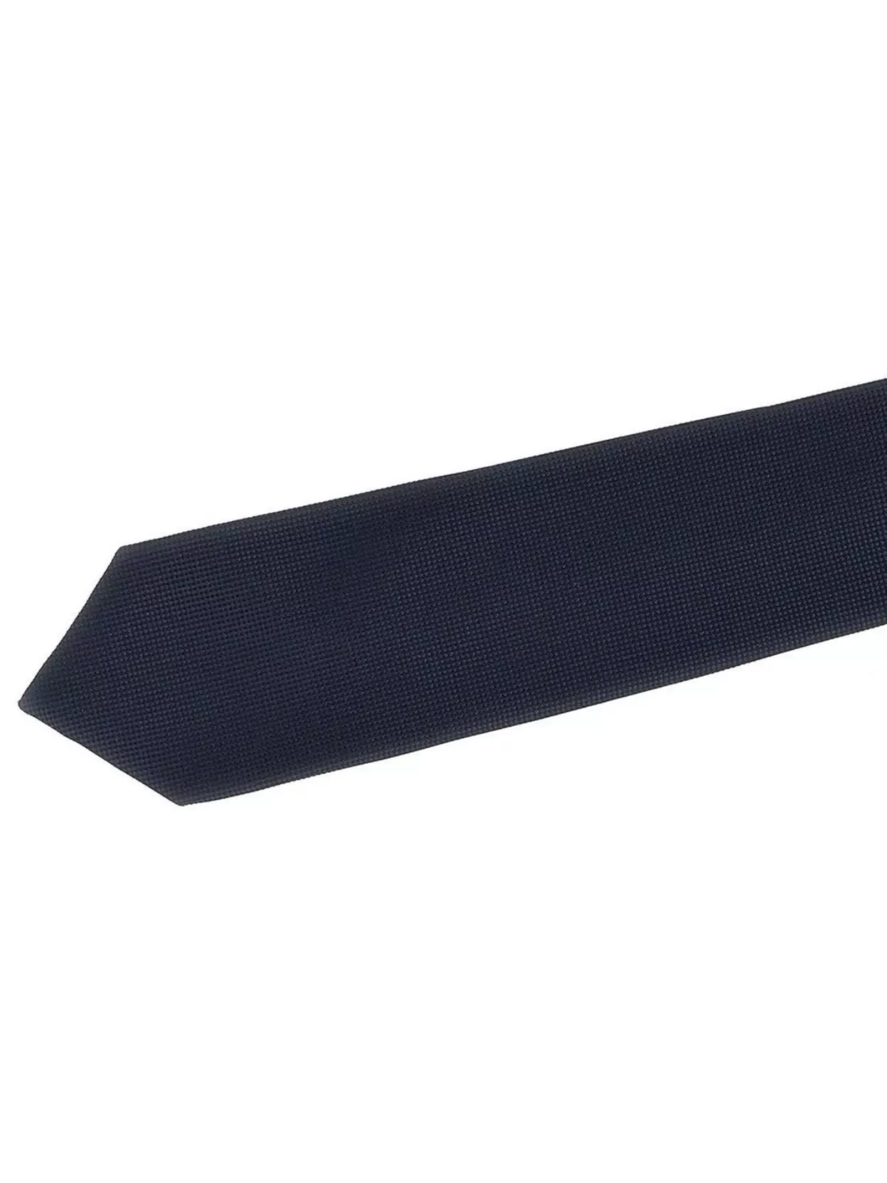 Barba Napoli Pointed Tip Slim Silk Tie With Textured Finish In Black