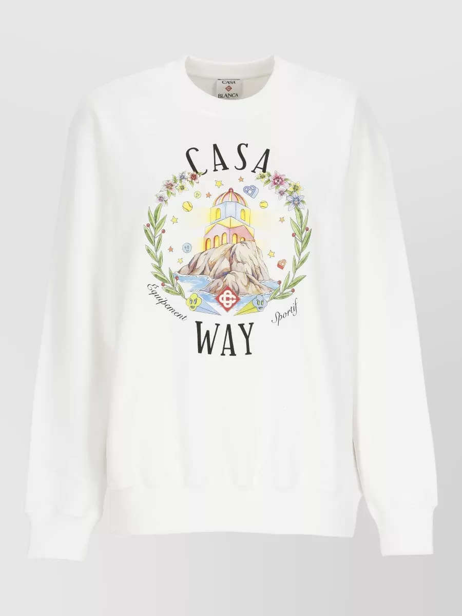 Casablanca printed cotton sweatshirt
