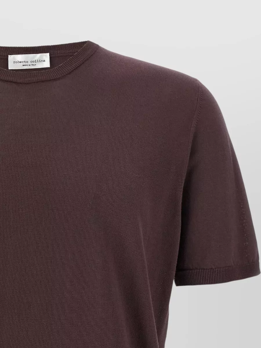 Roberto Collina Cotton Crew-Neck Short-Sleeve T-Shirt