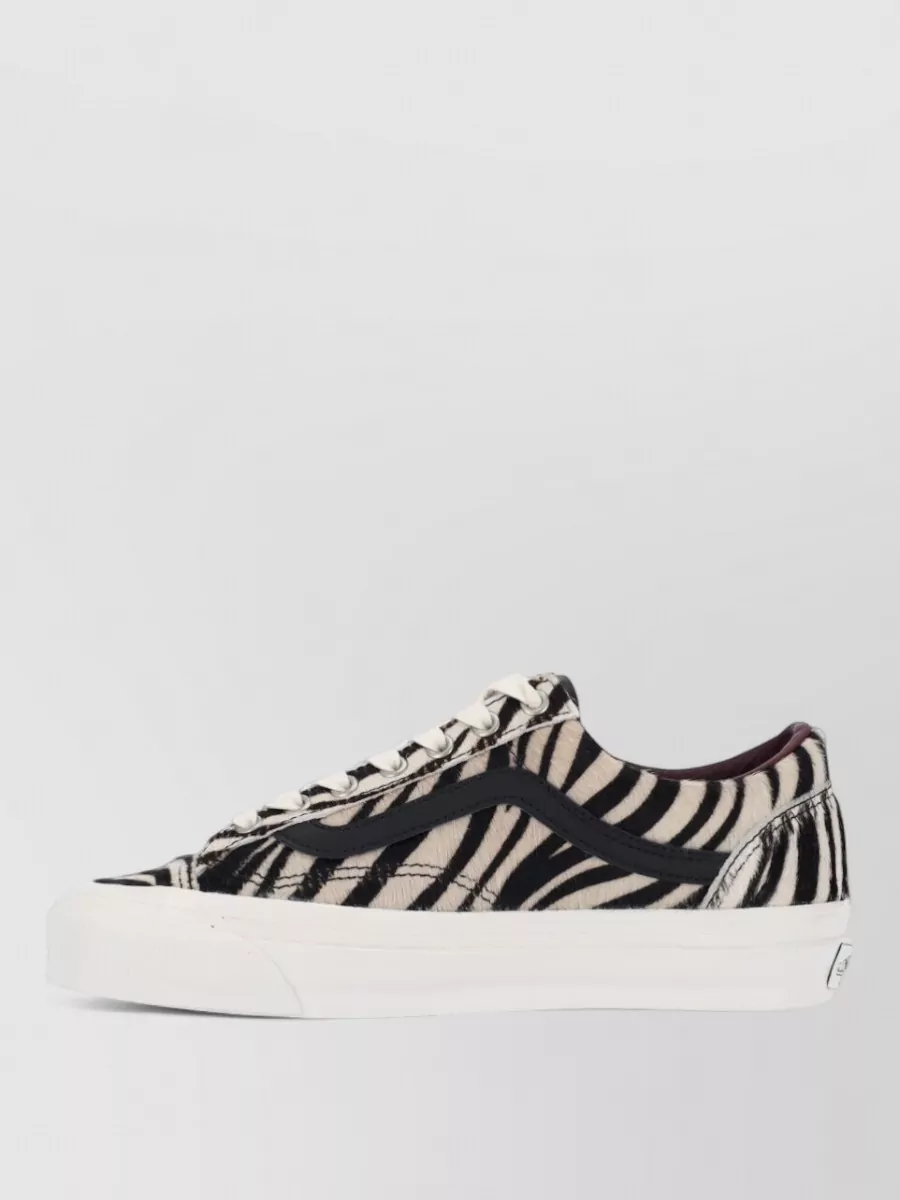 Vans Low Top Sneakers Animal Print Rubber Sole