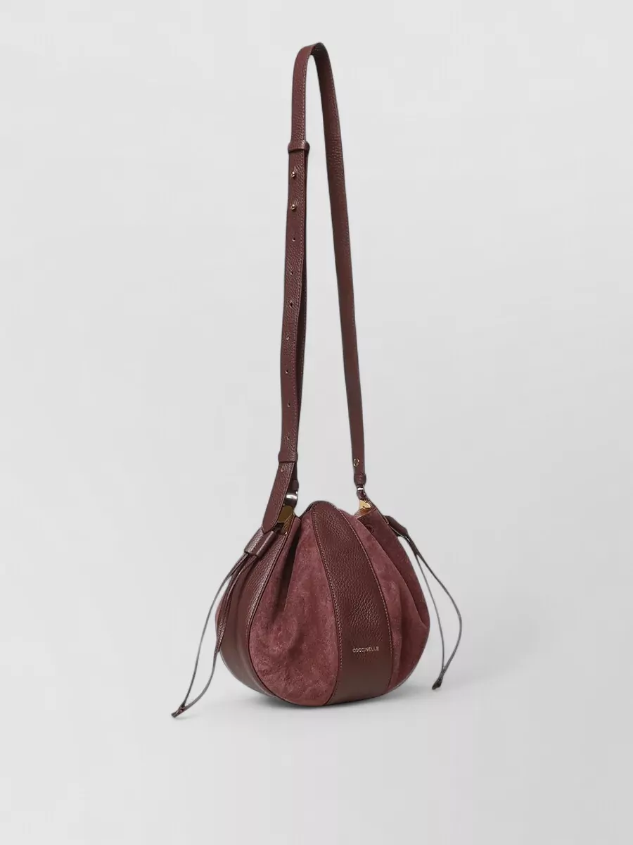 Coccinelle Leather Suede Paneled Bucket Bag
