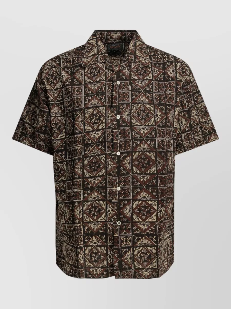 Beams Plus printed cotton shirt