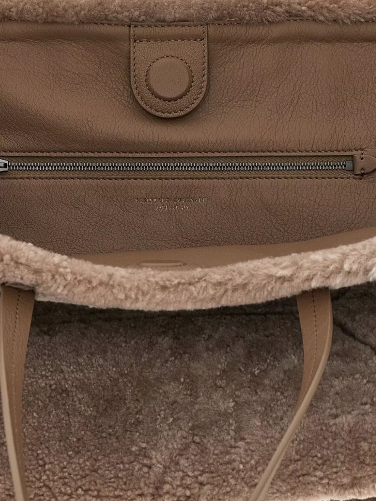 Brunello Cucinelli Large Shoulder Bag Featuring Dual Handles