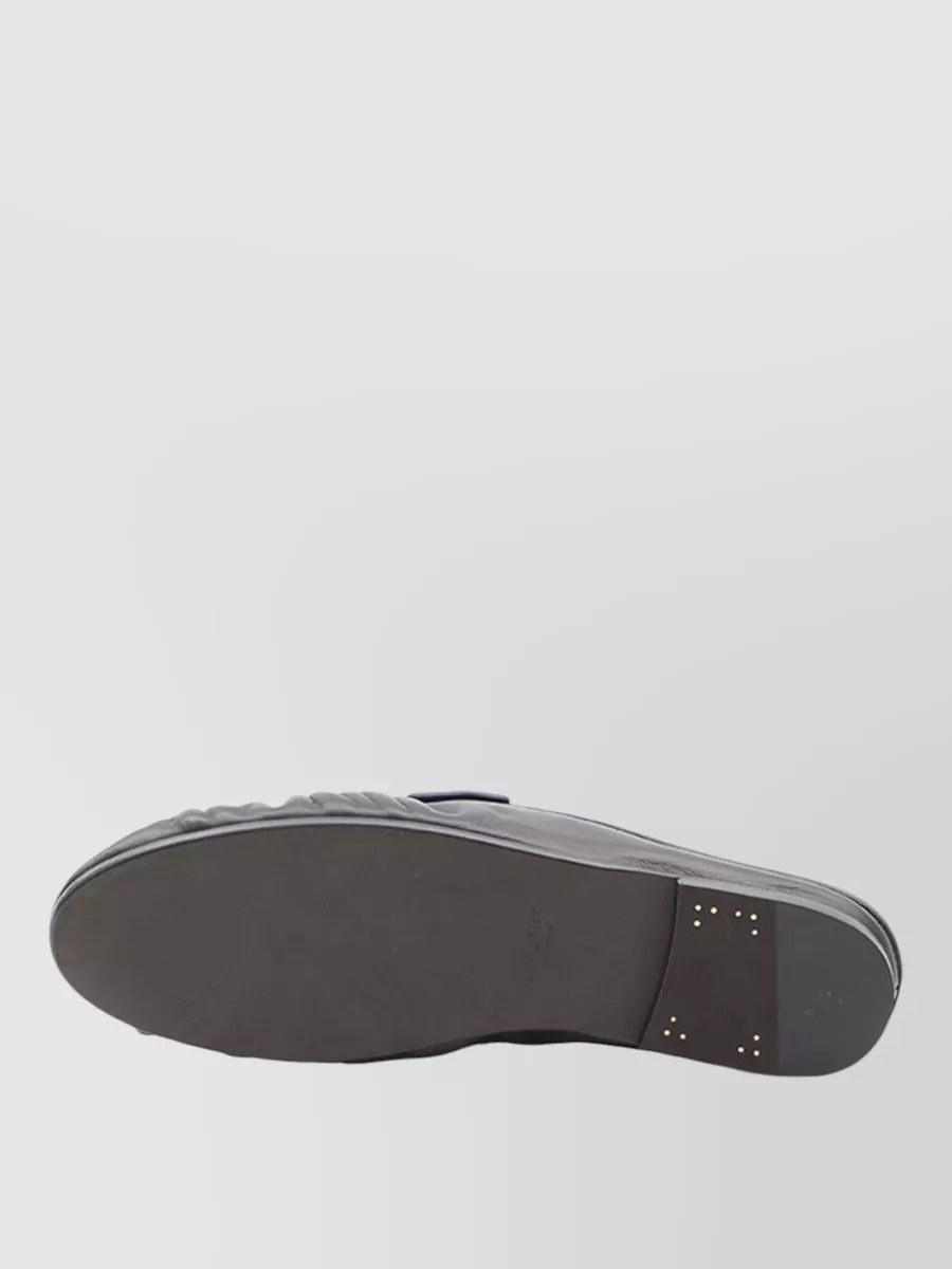 Saint Laurent Giannutri Lambskin Moccasin Mules