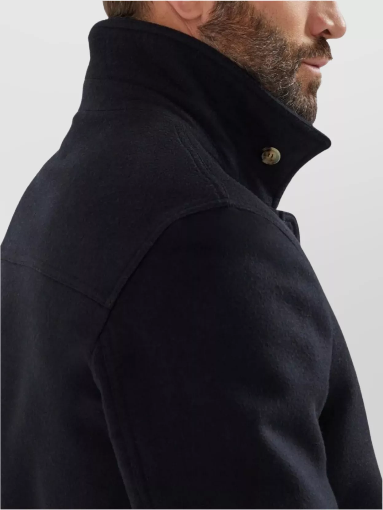 Brunello Cucinelli High Collar Wool Bomber Jacket