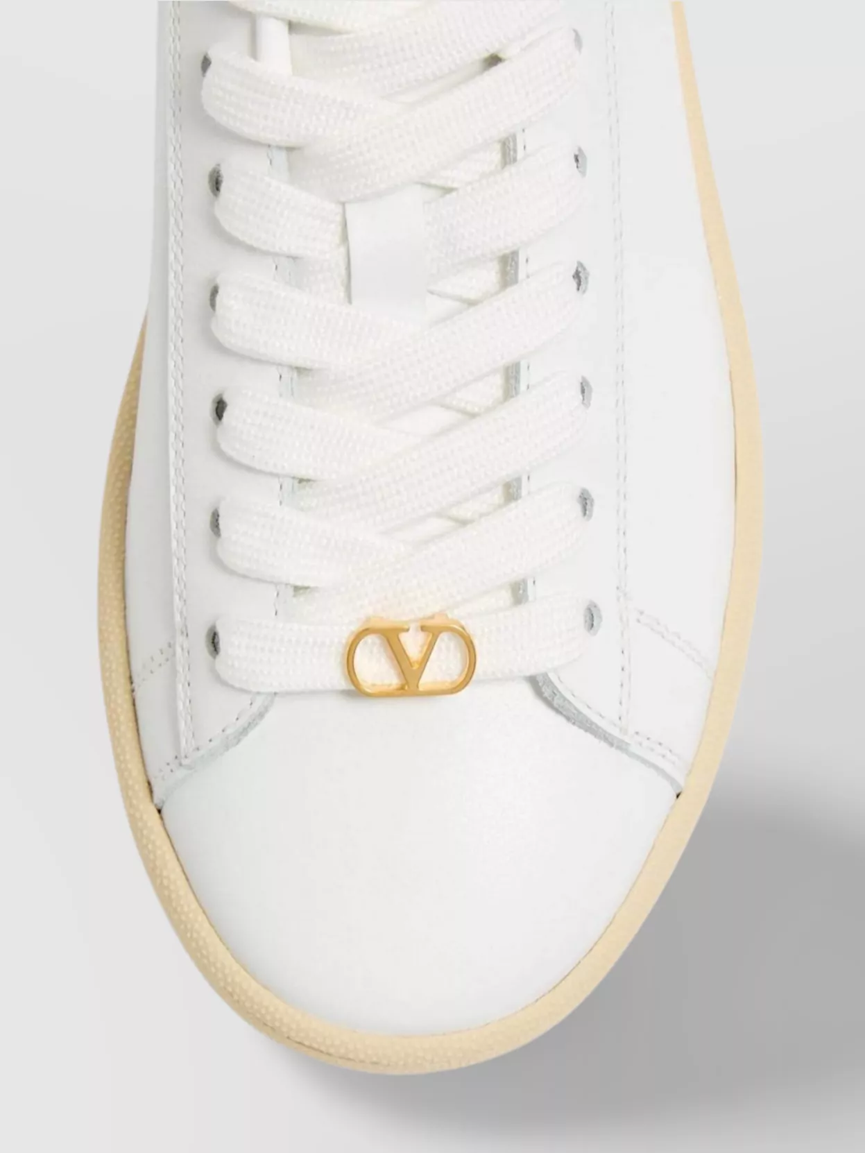 Valentino Garavani Brass Finish Low-Top Sneakers