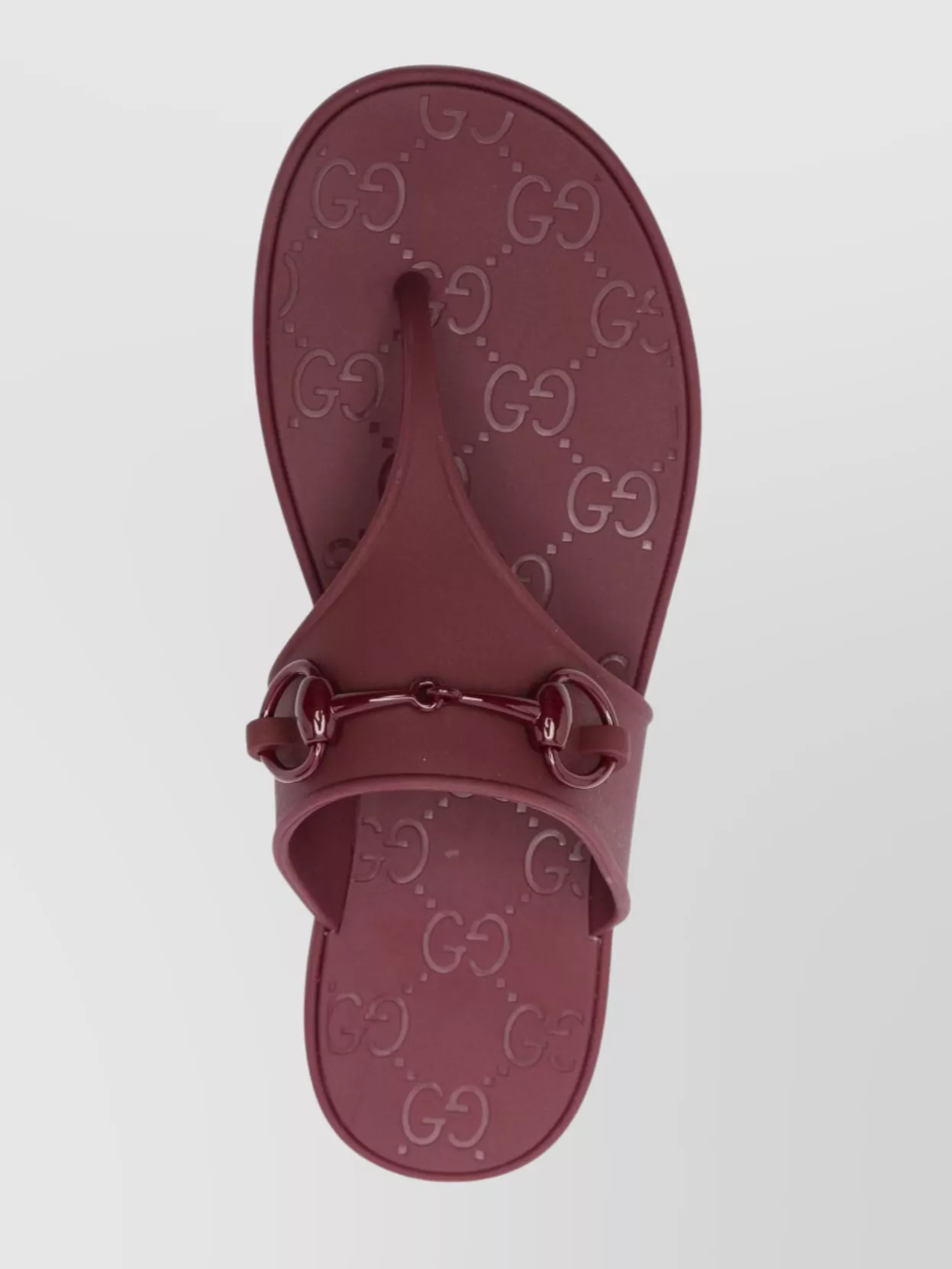Gucci Maroon Open Toe Sandals