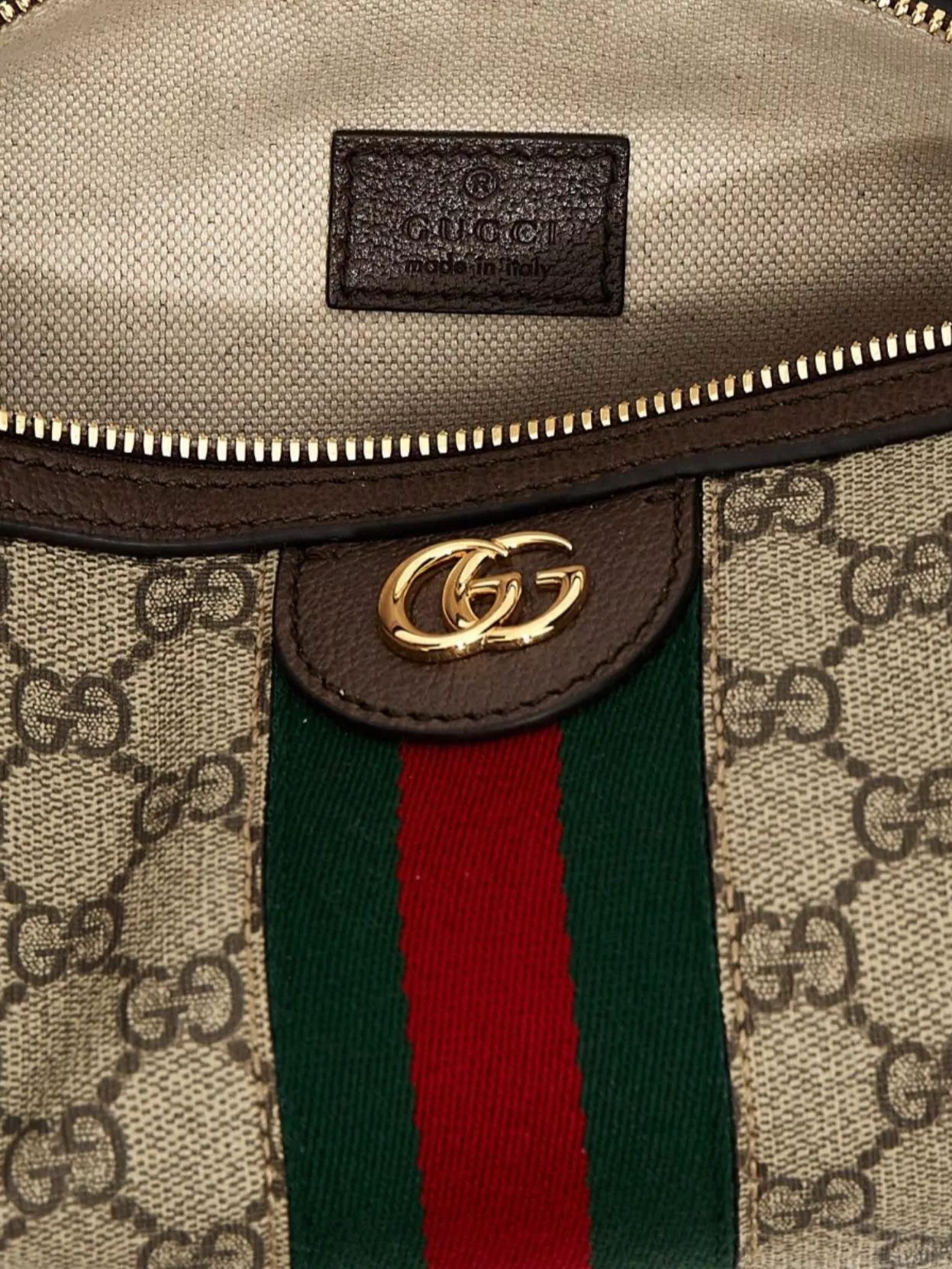 Gucci Ophidia Crossbody Bag Featuring Chain Strap