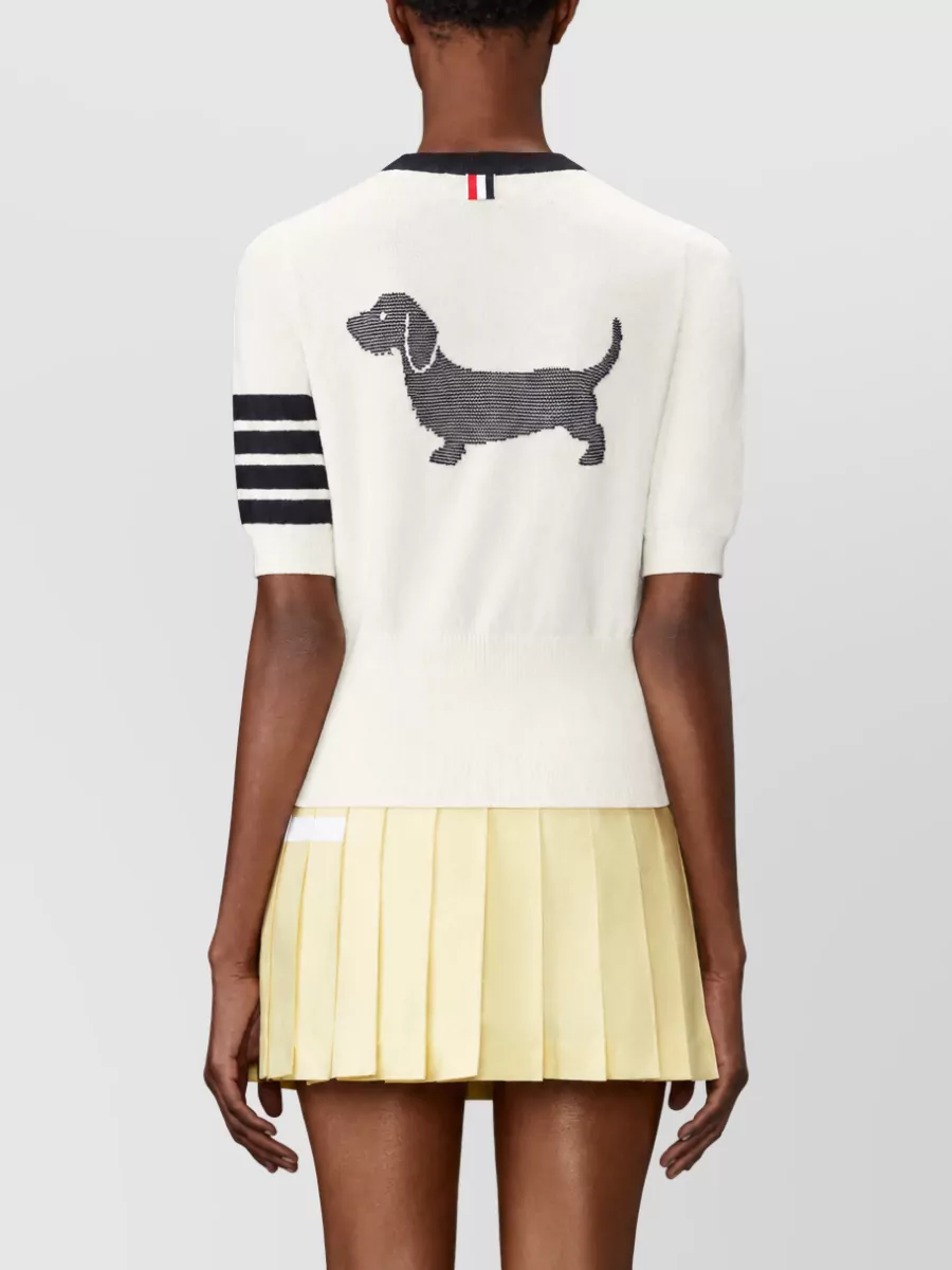 Thom Browne Ribbed Cotton Short-Sleeve T-Shirt