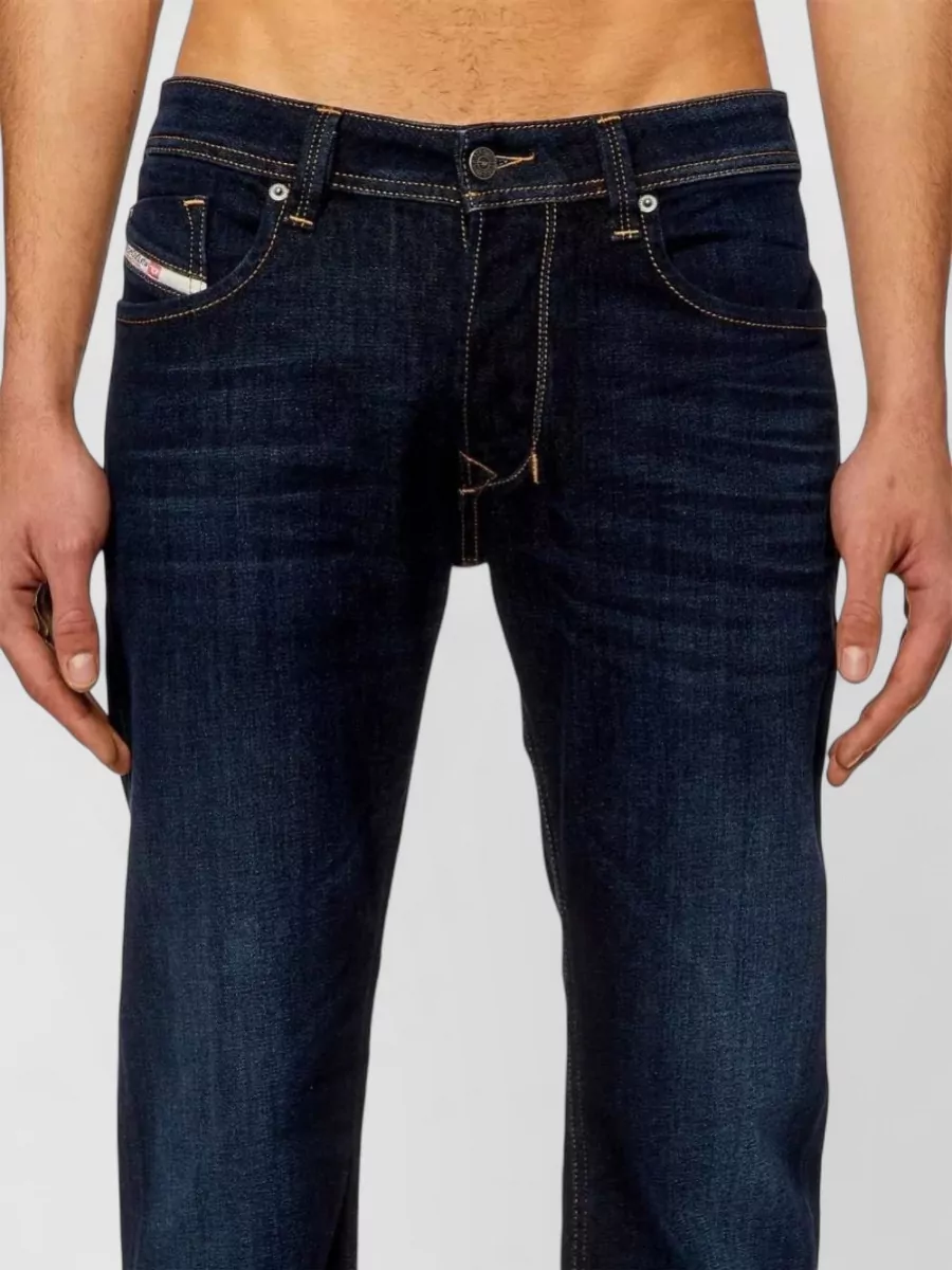 Diesel Denim Low-Rise Straight-Leg Jeans