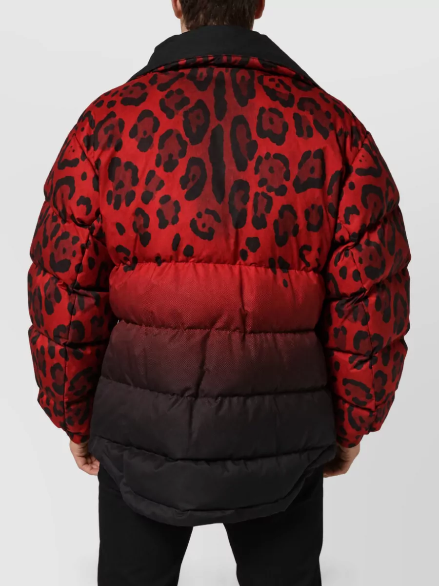 Dolce&Gabbana Reversible Animal Print Puffer Coat