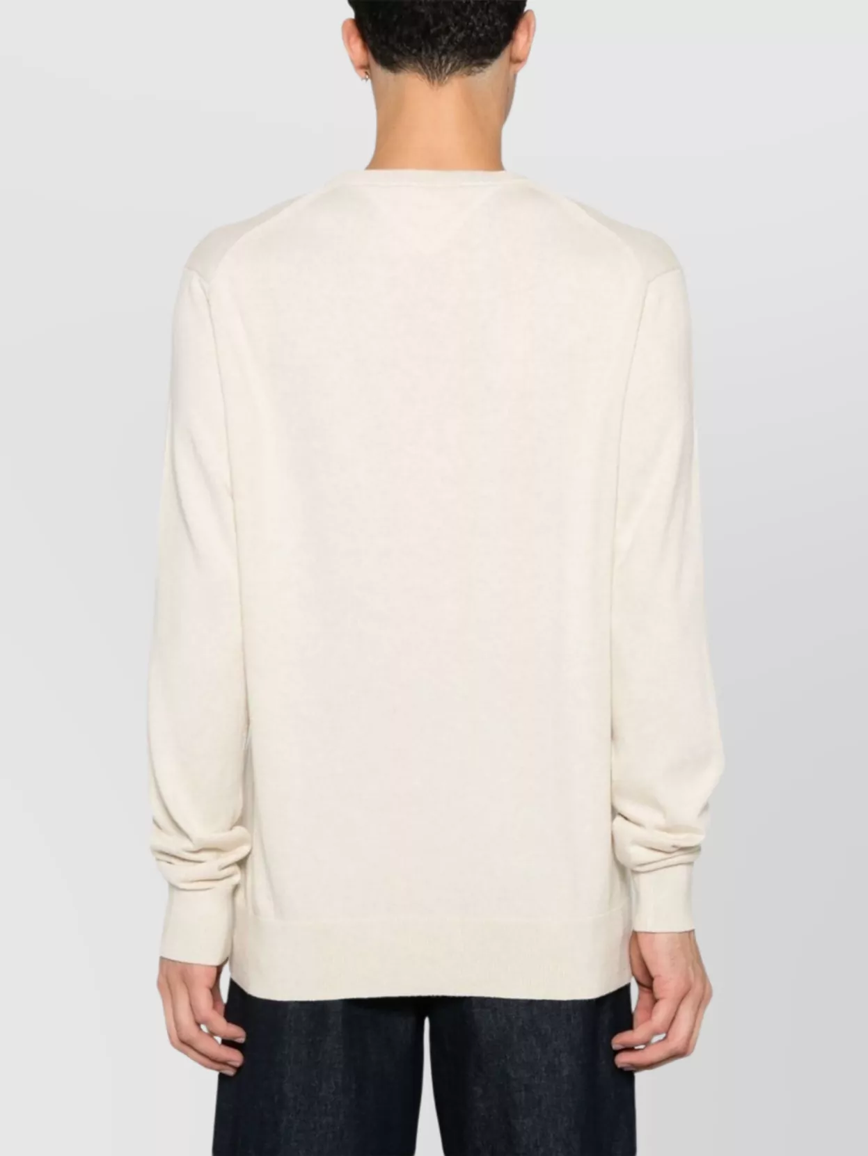 Tommy Hilfiger Organic Cotton Cashmere Crew Neck Sweater In Red