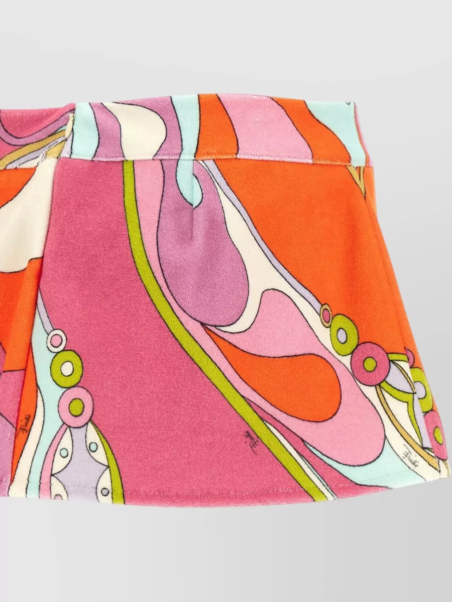 Pucci Printed Terry A-Line Skirt