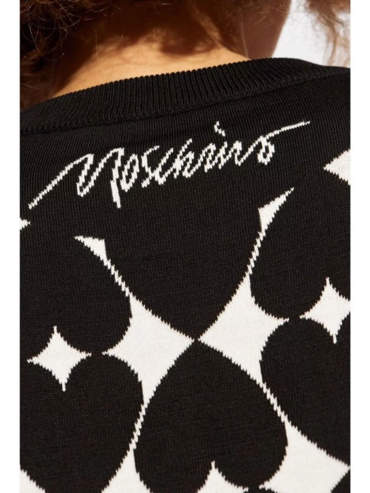 Moschino Heart Pattern Knitwear Crew Neck