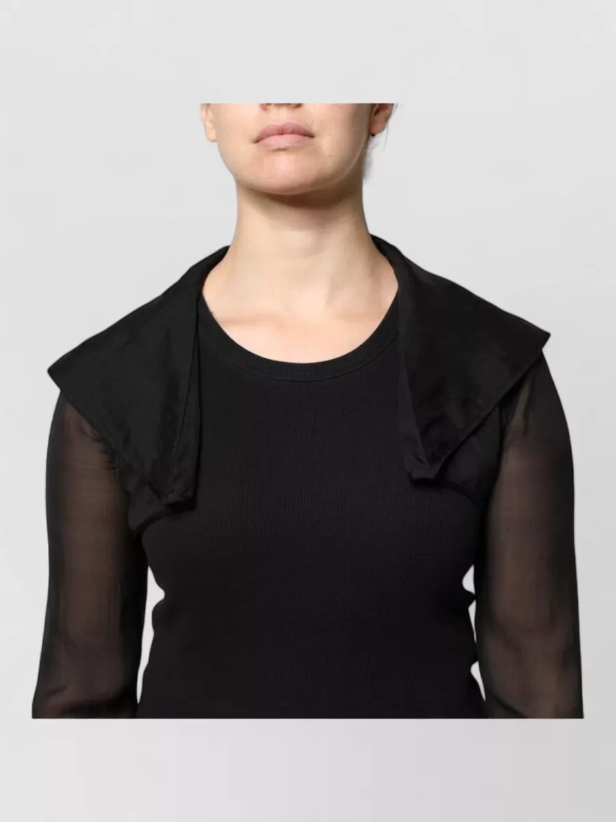 Dolce&Gabbana Silk Ribbed Sheer Long Sleeve Cropped Jacket