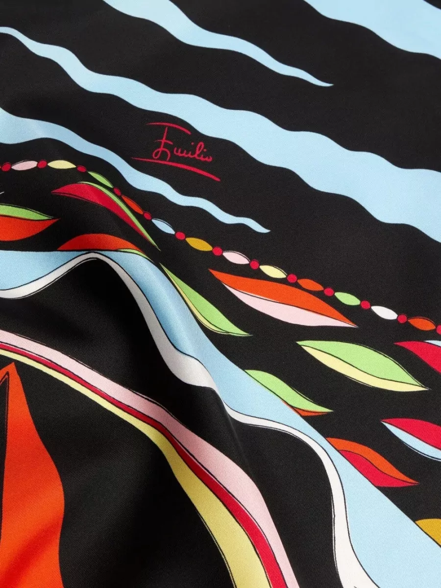 Pucci Silk Geometric-Print Scarf